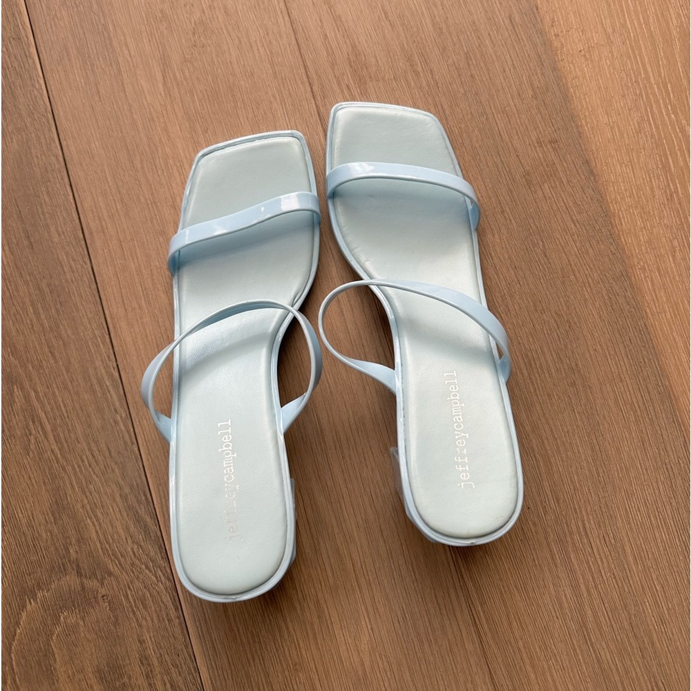 Blue plastic Jeffrey Campbell Sandals